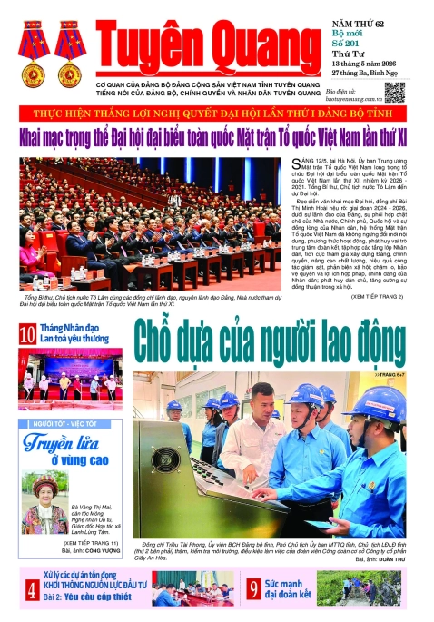 B&aacute;o Tuy&ecirc;n Quang số 201