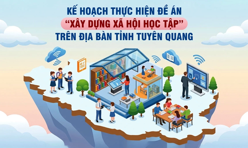 Kế hoạch thực hiện Đề &aacute;n &ldquo;X&acirc;y dựng x&atilde; hội học tập&rdquo; tr&ecirc;n địa b&agrave;n tỉnh Tuy&ecirc;n Quang