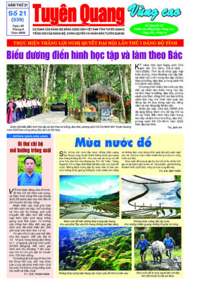 B&aacute;o Tuy&ecirc;n Quang v&ugrave;ng cao số 539