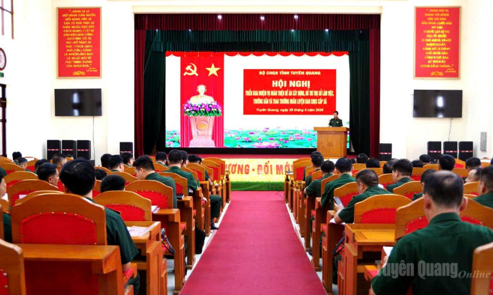 Khẩn trương ho&agrave;n thiện Đề &aacute;n bố tr&iacute; trụ sở l&agrave;m việc cho Ban CHQS cấp x&atilde;