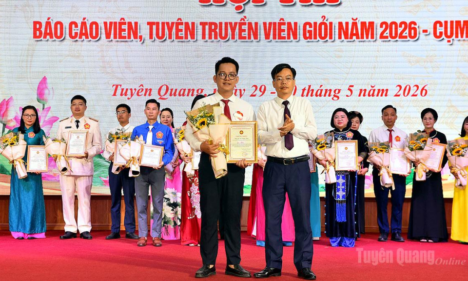 Hội thi B&aacute;o c&aacute;o vi&ecirc;n, Tuy&ecirc;n truyền vi&ecirc;n giỏi Cụm thi số III năm 2026 th&agrave;nh c&ocirc;ng tốt đẹp
