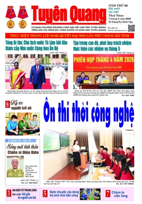 B&aacute;o Tuy&ecirc;n Quang số 197
