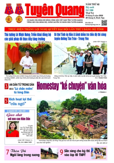 B&aacute;o Tuy&ecirc;n Quang số 196