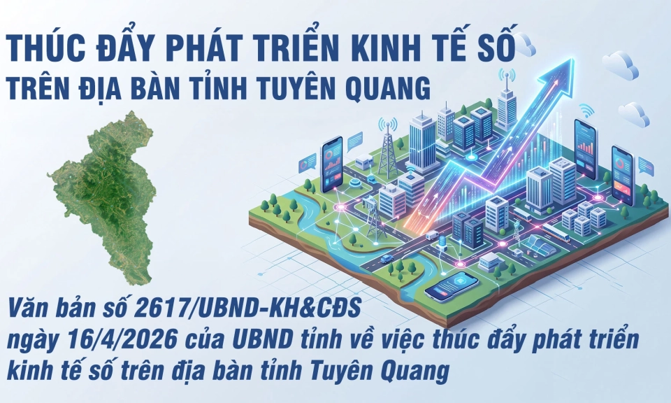Th&uacute;c đẩy ph&aacute;t triển kinh tế số tr&ecirc;n địa b&agrave;n tỉnh Tuy&ecirc;n Quang