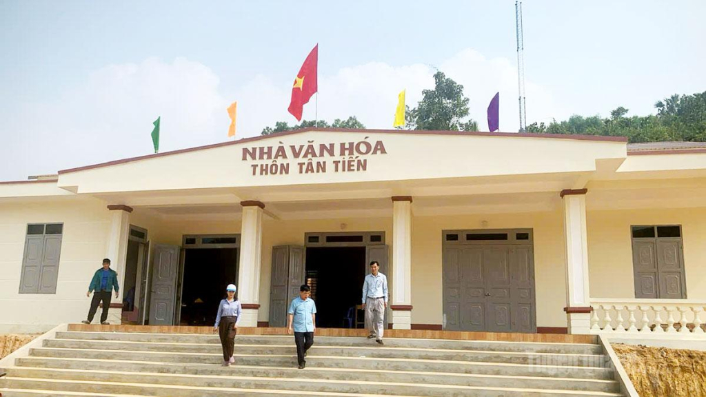 Nhà Văn hóa thôn Tân Tiến, xã Minh Thành được đầu tư từ chương trình mục tiêu quốc gia xây dựng nông thôn mới. 