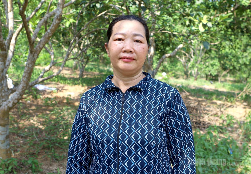 Chị Hoàng Thị Ánh, thôn Đồng Tày.