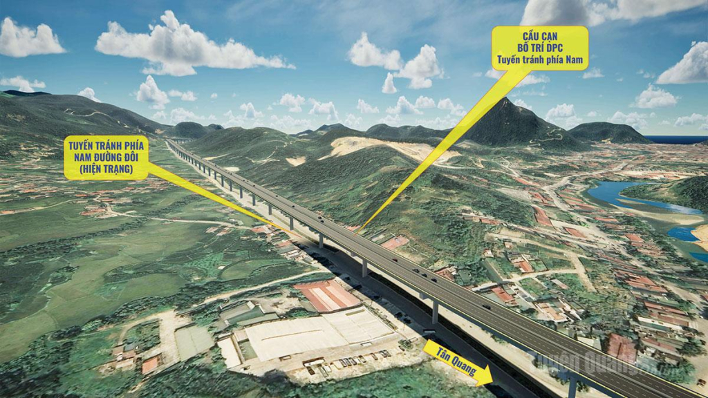 Phối cảnh đường cao tốc Tuyên Quang - Hà Giang giai đoạn 2 (Đoạn đường đôi phường Hà Giang 1).