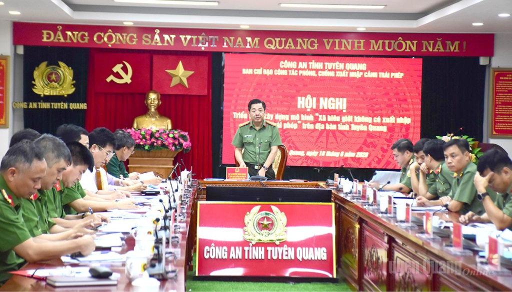 Hội nghị triển khai xây dựng mô hình “Xã biên giới không có xuất nhập cảnh trái phép” trên địa bàn tỉnh.