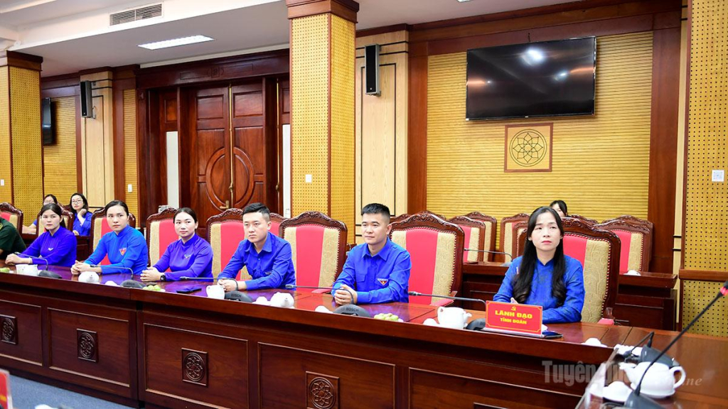 Đại biểu dự Đại hội đại biểu toàn quốc Đoàn TNCS Hồ Chí Minh lần thứ XIII tại buổi gặp mặt.