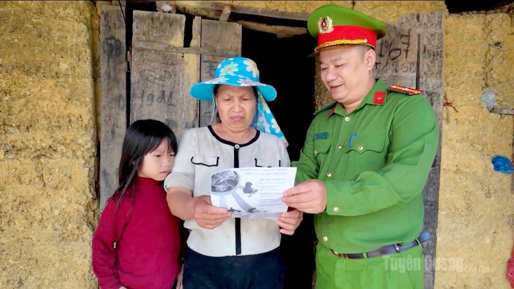Công an xã Minh Tân tuyên truyền, nâng cao ý thức,  trách nhiệm người dân trong công tác phòng, chống ma túy.