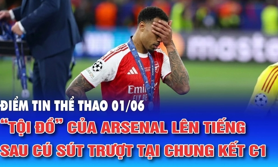 Tội đồ của Arsenal l&ecirc;n tiếng sau c&uacute; s&uacute;t tại chung kết Champions League