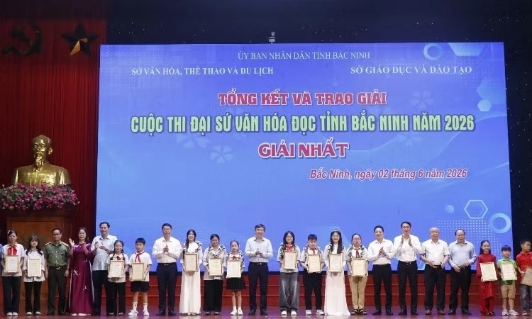 Bắc Ninh khen thưởng c&aacute;c Đại sứ Văn h&oacute;a đọc ti&ecirc;u biểu năm 2026