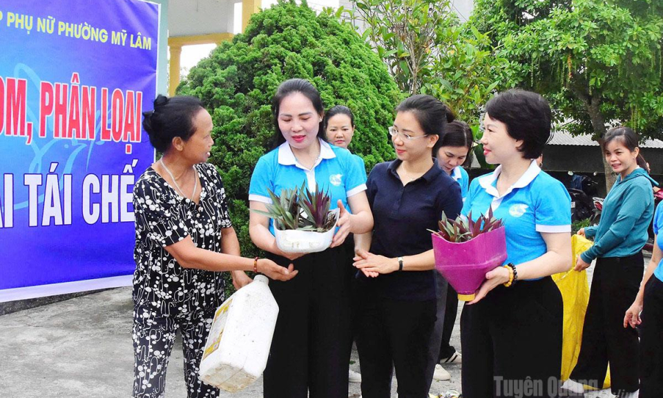 Ph&aacute;t động phong tr&agrave;o &ldquo;Phụ nữ Tuy&ecirc;n Quang chung tay xử l&yacute; r&aacute;c thải v&agrave; chống r&aacute;c thải nhựa&rdquo; năm 2026