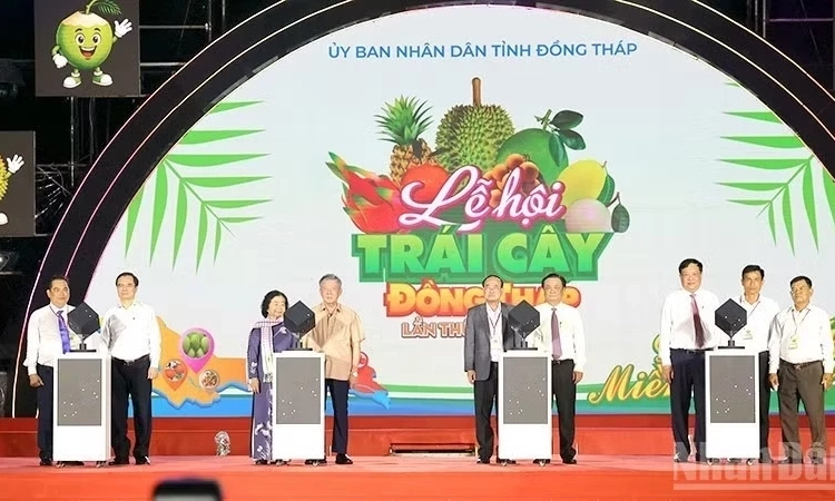 Khai mạc lễ hội tr&aacute;i c&acirc;y tỉnh Đồng Th&aacute;p lần thứ I năm 2026