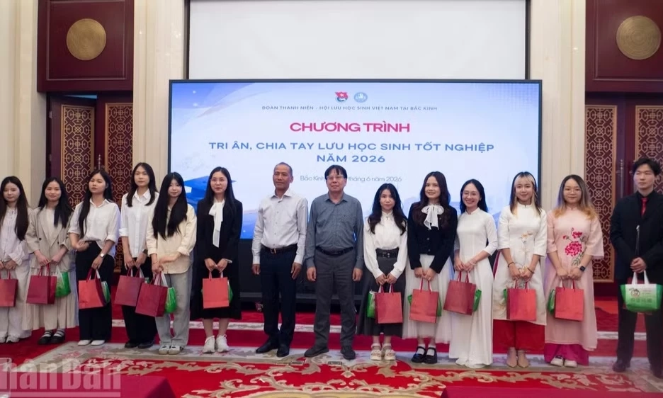 Lưu học sinh Việt Nam mong muốn g&oacute;p phần th&uacute;c đẩy quan hệ tốt đẹp giữa nh&acirc;n d&acirc;n hai nước Việt-Trung