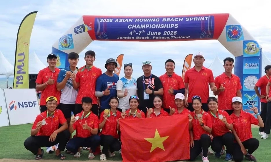 Rowing biển Việt Nam gi&agrave;nh 8 Huy chương tại Giải v&ocirc; địch ch&acirc;u &Aacute; 2026