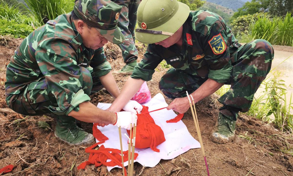 Ph&aacute;t hiện h&agrave;i cốt liệt sĩ thời kỳ kh&aacute;ng chiến chống Ph&aacute;p