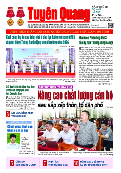 B&aacute;o Tuy&ecirc;n Quang số 222