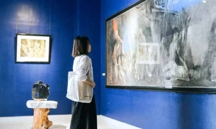 Triển l&atilde;m &ldquo;H&agrave;nh tr&igrave;nh từ tr&aacute;i tim&rdquo; của danh họa L&ecirc; B&aacute; Đảng