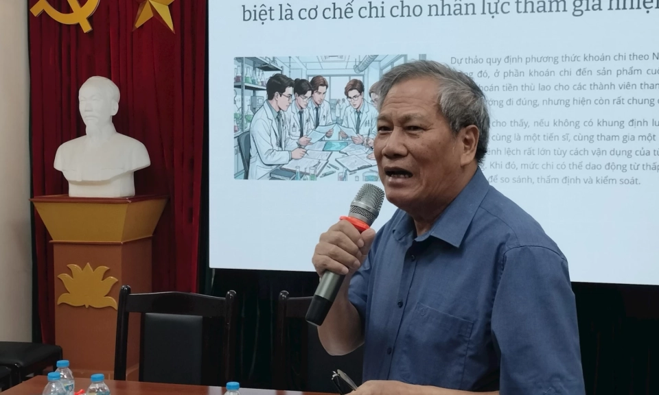 G&oacute;p &yacute; cơ chế kho&aacute;n chi cho khoa học, c&ocirc;ng nghệ v&agrave; đổi mới s&aacute;ng tạo: Cần trao th&ecirc;m quyền tự chủ cho nh&agrave; khoa học