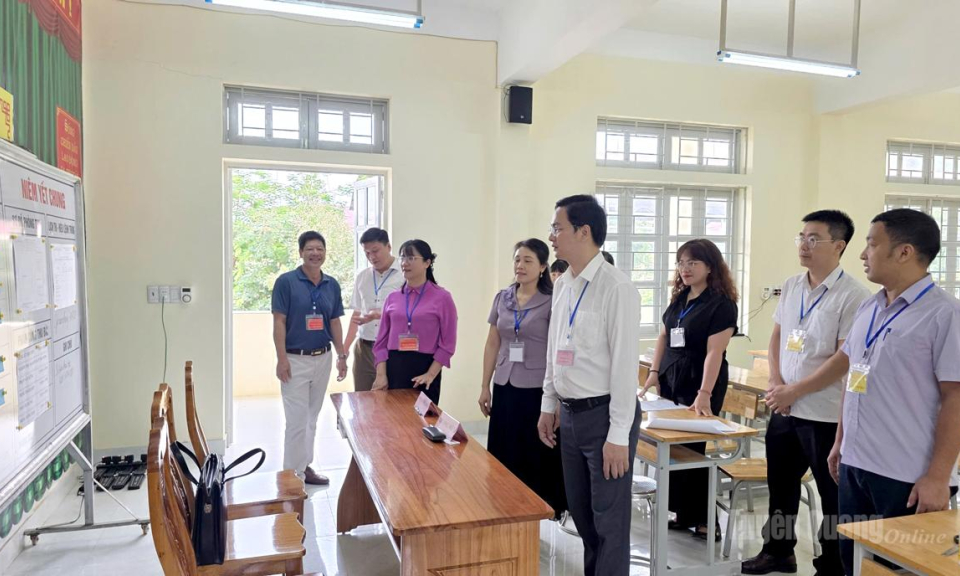 Kiểm tra c&ocirc;ng t&aacute;c thi tốt nghiệp THPT năm 2026