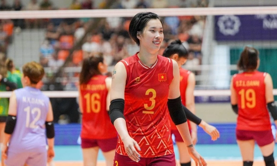 Đ&aacute;nh bại đội Iran, tuyển b&oacute;ng chuyền nữ Việt Nam l&ecirc;n ng&ocirc;i đầu bảng AVC Cup 2026