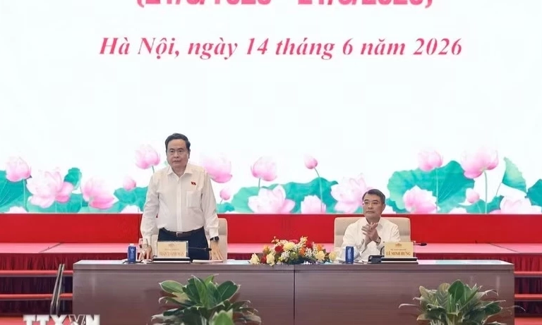 Thủ tướng Ch&iacute;nh phủ v&agrave; Chủ tịch Quốc hội gặp mặt l&atilde;nh đạo c&aacute;c cơ quan b&aacute;o ch&iacute;