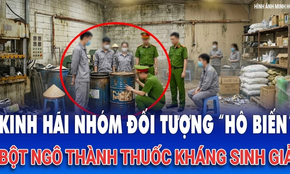 Nh&oacute;m đối tượng &ldquo;h&ocirc; biến&rdquo; bột ng&ocirc; th&agrave;nh thuốc kh&aacute;ng sinh giả