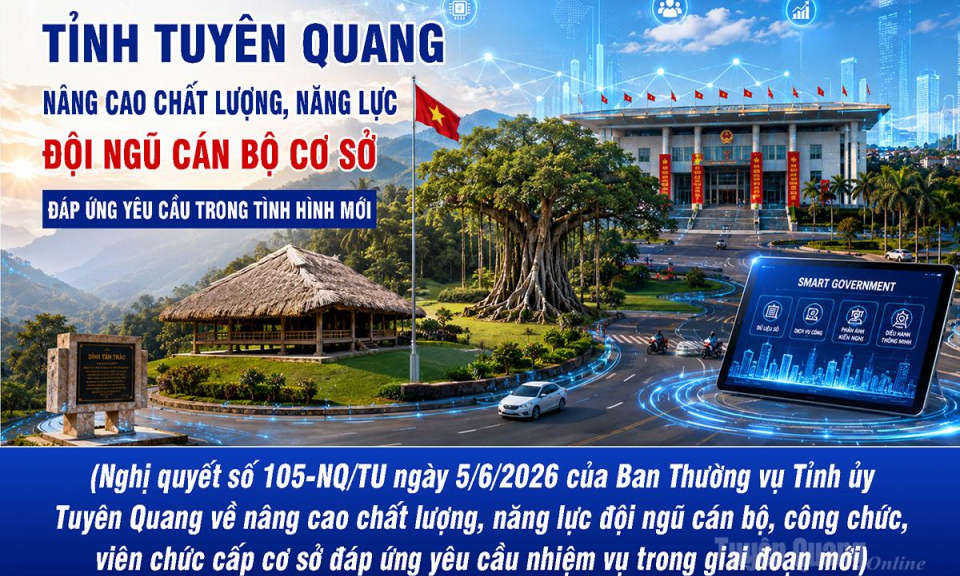 Tỉnh Tuy&ecirc;n Quang n&acirc;ng cao chất lượng, năng lực đội ngũ c&aacute;n bộ cơ sở đ&aacute;p ứng y&ecirc;u cầu trong t&igrave;nh h&igrave;nh mới