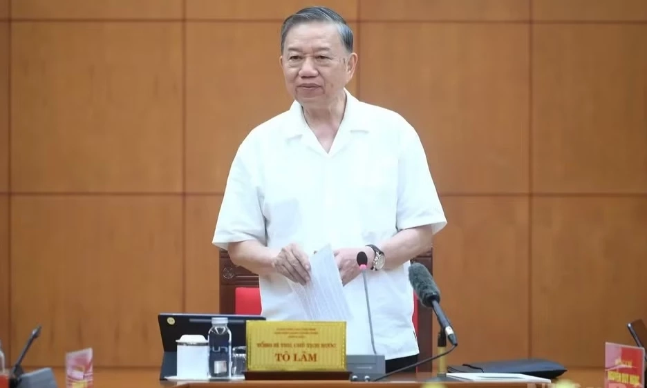 Ph&aacute;t biểu kết luận của Tổng B&iacute; thư, Chủ tịch nước T&ocirc; L&acirc;m tại cuộc l&agrave;m việc về tổng kết 100 năm Đảng l&atilde;nh đạo c&aacute;ch mạng Việt Nam v&agrave; 40 năm thực hiện Cương lĩnh