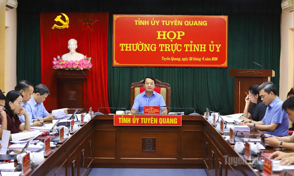 Thường trực Tỉnh ủy cho &yacute; kiến v&agrave;o một số nội dung quan trọng