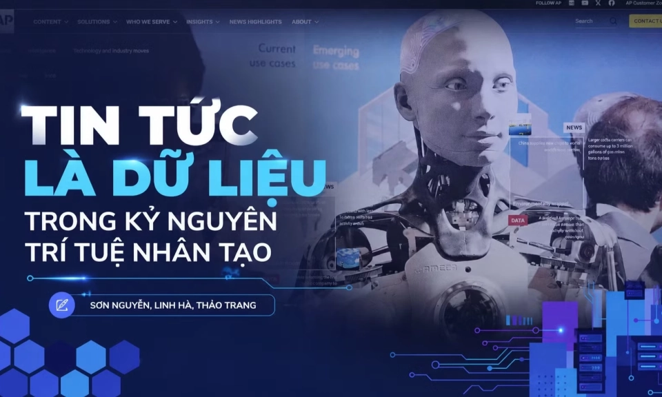 Tin tức l&agrave; dữ liệu trong kỷ nguy&ecirc;n tr&iacute; tuệ nh&acirc;n tạo