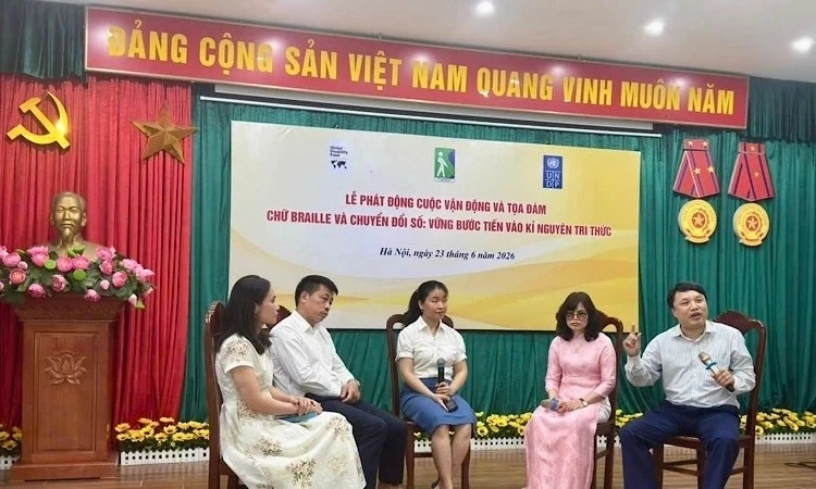 Ph&aacute;t động cuộc vận động sử dụng chữ Braille v&agrave; chuyển đổi số nhằm th&uacute;c đẩy tiếp cận tri thức to&agrave;n diện cho người khiếm thị