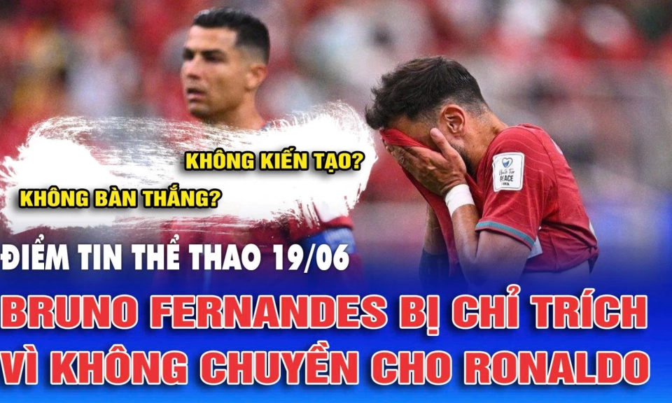 Bruno Fernandes bị chỉ tr&iacute;ch v&igrave; kh&ocirc;ng chuyền cho Ronaldo