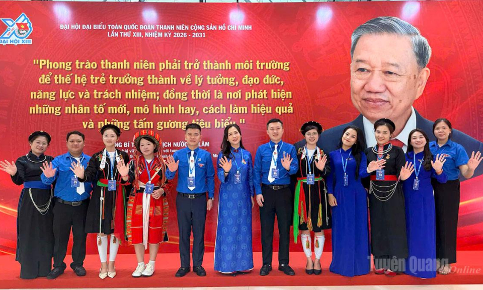 16 đại biểu Tuy&ecirc;n Quang tham dự Đại hội đại biểu to&agrave;n quốc Đo&agrave;n TNCS Hồ Ch&iacute; Minh lần thứ XIII