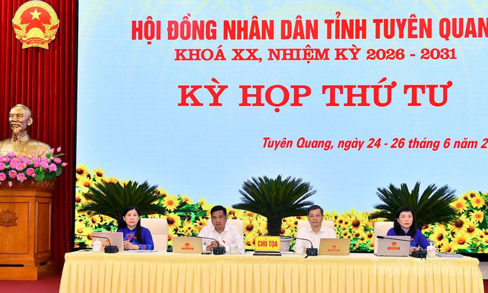 Phi&ecirc;n tr&ugrave; bị Kỳ họp thứ tư HĐND tỉnh Tuy&ecirc;n Quang kh&oacute;a XX