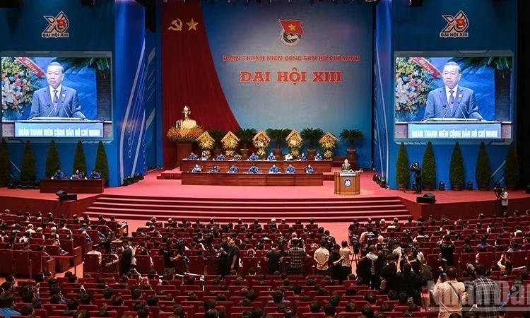 Khai mạc trọng thể Đại hội đại biểu to&agrave;n quốc Đo&agrave;n Thanh ni&ecirc;n Cộng sản Hồ Ch&iacute; Minh lần thứ XIII