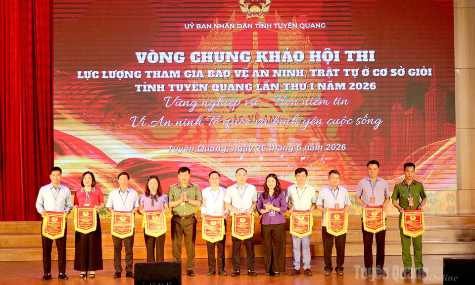 Chung khảo Hội thi lực lượng tham gia bảo vệ an ninh, trật tự ở cơ sở giỏi lần thứ I năm 2026