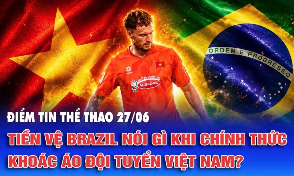 Tiền vệ Brazil n&oacute;i g&igrave; khi ch&iacute;nh thức kho&aacute;c &aacute;o đội tuyển Việt Nam?