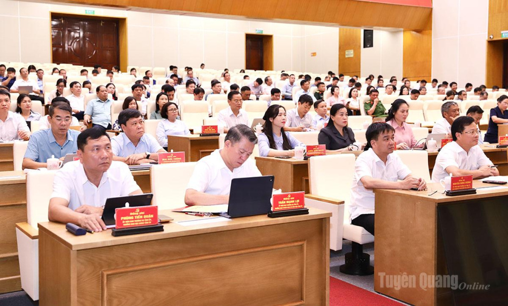 Lãnh đạo các ban xây dựng Đảng Tỉnh uỷ dự hội nghị.