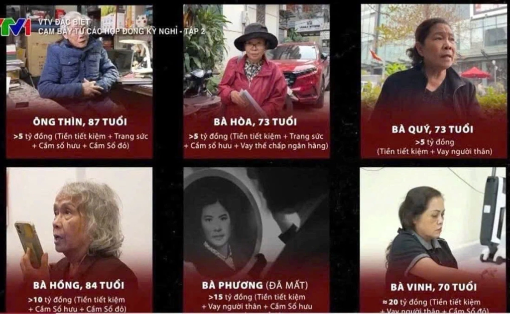 Nhiều người cao tuổi  sập bẫy hợp đồng sở hữu kỳ nghỉ được phản ánh trong VTV đặc biệt.