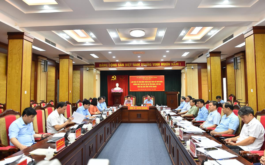 Các đại biểu tại buổi làm việc.