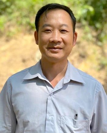 Ông Triệu Văn Đoan, Giám đốc HTX chè Tân Thượng, xã Minh Thanh