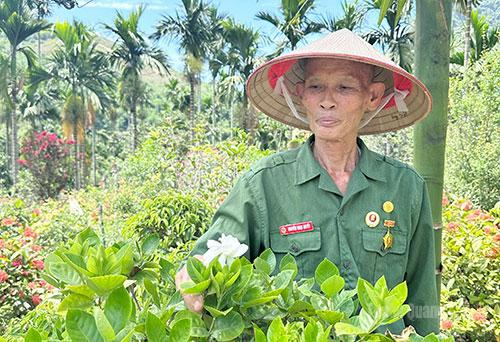 Cựu chiến binh Nguyễn Ngọc Quyết, thôn 2, xã Tân Long.