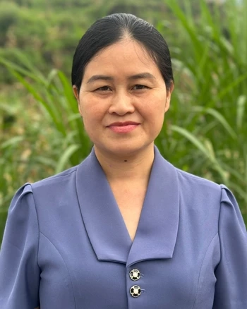 Đồng chí Đặng Thị Hưởng, Chủ tịch UBND xã Nghĩa Thuận