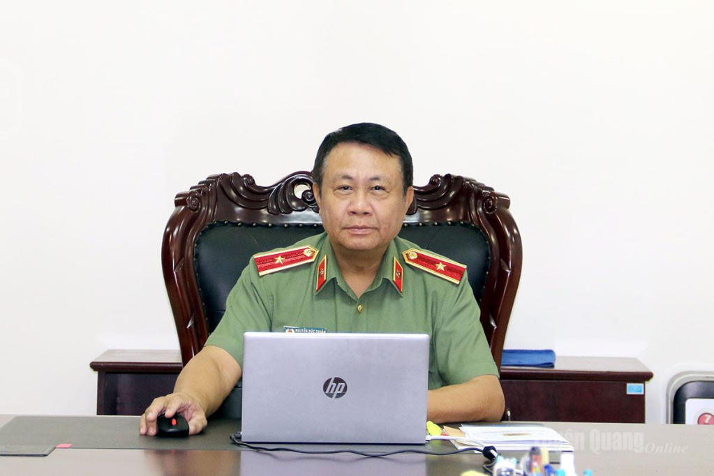 Thiếu tướng Nguyễn Đức Thuận,  Giám đốc Công an tỉnh Tuyên Quang.