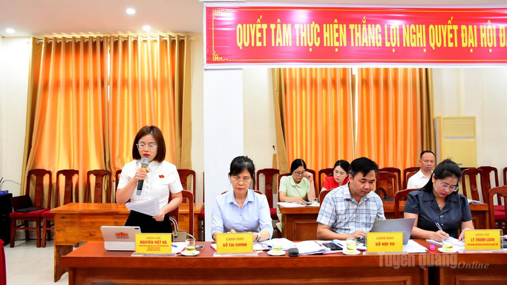 Đại biểu Quốc hội Nguyễn Việt Hà, phát biểu tại buổi làm việc.