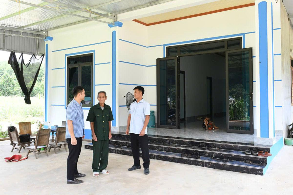 Ngôi nhà xây khang trang của gia đình bệnh binh Nguyễn Thanh Hải ở thôn Bình Yên, xã Minh Thanh  do Nhà nước và Trung ương Hội Cựu chiến binh Việt Nam hỗ trợ xây dựng.                                 Bài, ảnh: Huy Hoàng