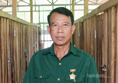 ông  Trần Văn Thành, Cựu chiến binh thôn Minh Thành, xã Linh Hồ.