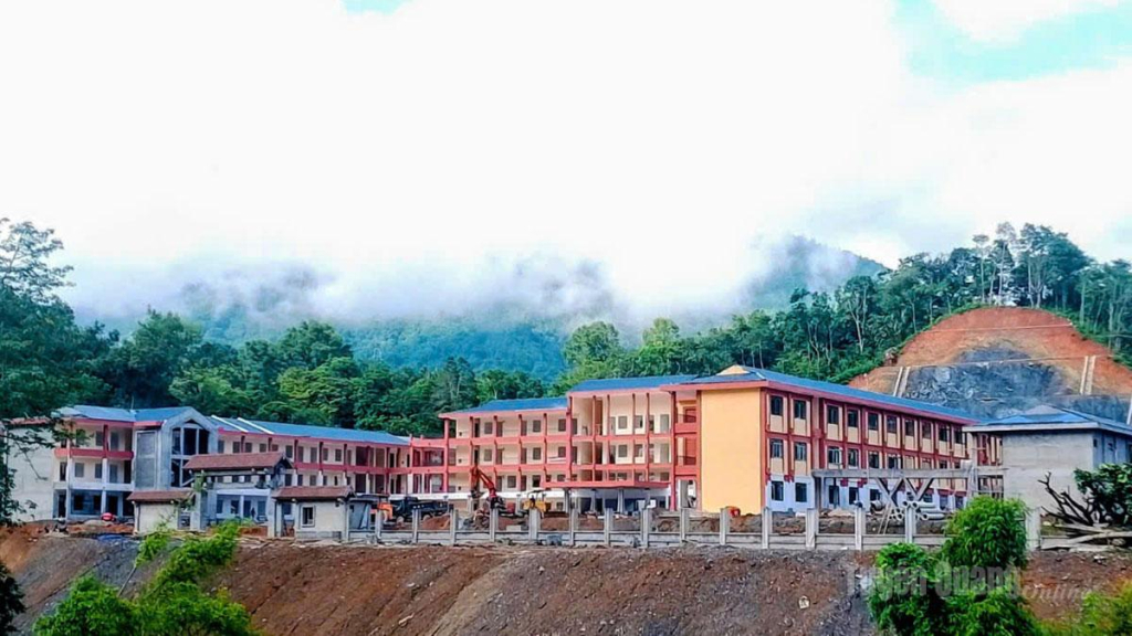 Dự án Trường phổ thông nội trú liên cấp Tiểu học và THCS Thanh Thủy đang dần hoàn thiện.